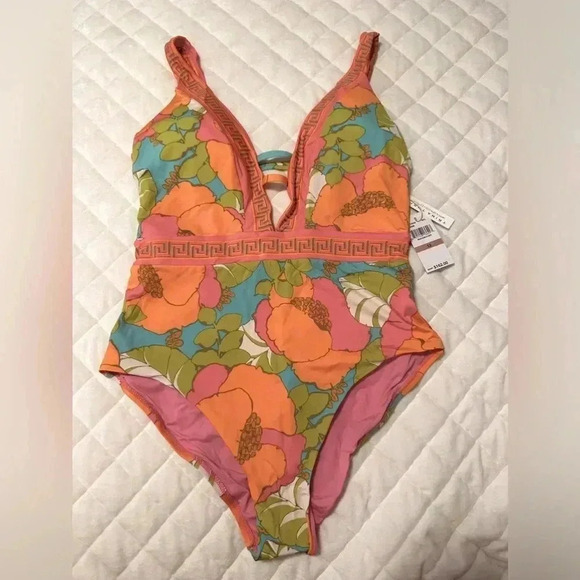 Trina Turk Playa de Flor Floral One piece Swimsuit - Picture 4 of 11